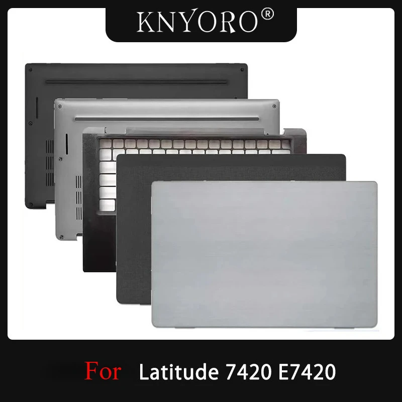 New For Latitude 7420 E7420 Laptop LCD Back Cover Palmrest Upper Case Top Shell Lower Bottom Case Base Lid 07HD7X 0RYYMK 0PGD02