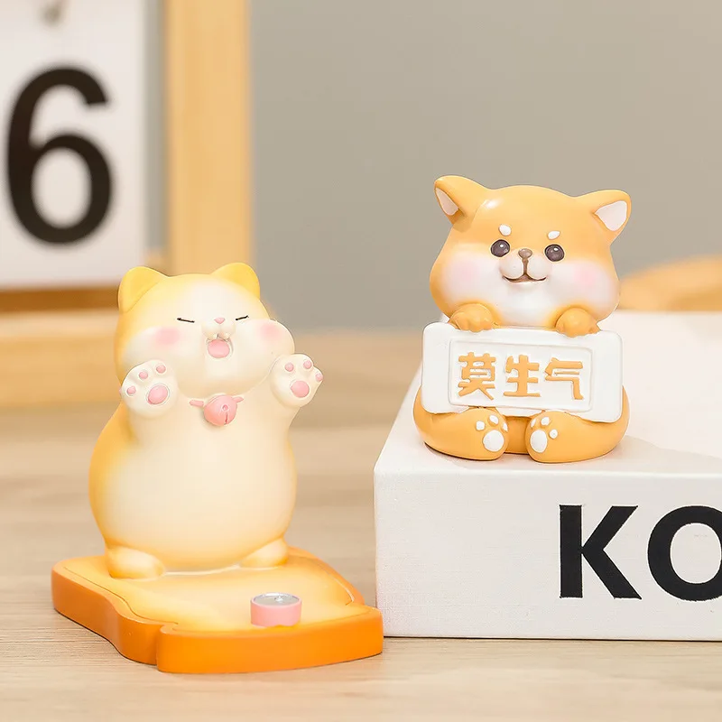 

New Creative And Cute Office Decoration Gift For Mobile Phone Holder Decoration, Suitable For All Mobile Phones In Two Sets