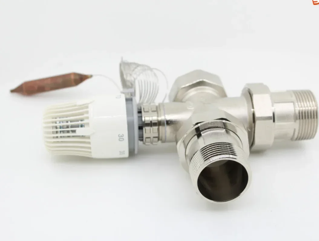 30-70 degree Regulate Floor heating system thermostatic radiator valve M30*1.5 Remote controller 3 way valve DN15 DN20 DN35 DN32