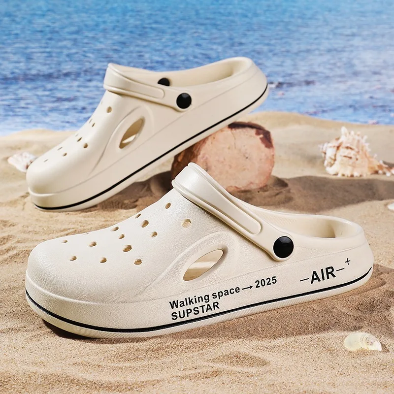 

Men Women Platform Clogs Shoes Breathable Lightweight Non Slip EVA Garden Shoes Casual Beach Sandals Outdoor Slippers for Summer