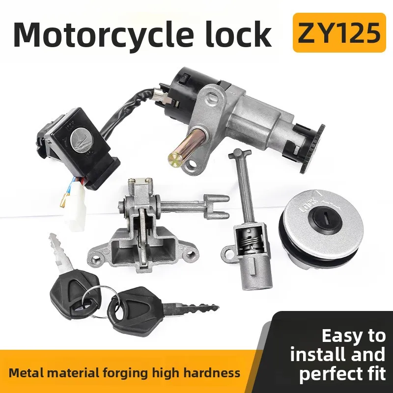 

Full motorcycle lock, suitable for Yamaha V-Star 125T electric door lock, fuel tank cover lock, seat lock and head lock.