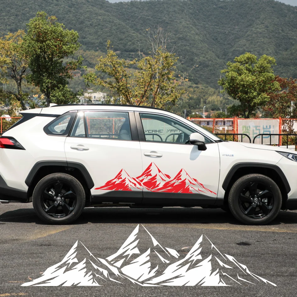 

Спортивные горные наклейки на капот двигателя, украшение, горная графическая виниловая крышка, наклейка для автогрузовика, автомобильные аксессуары