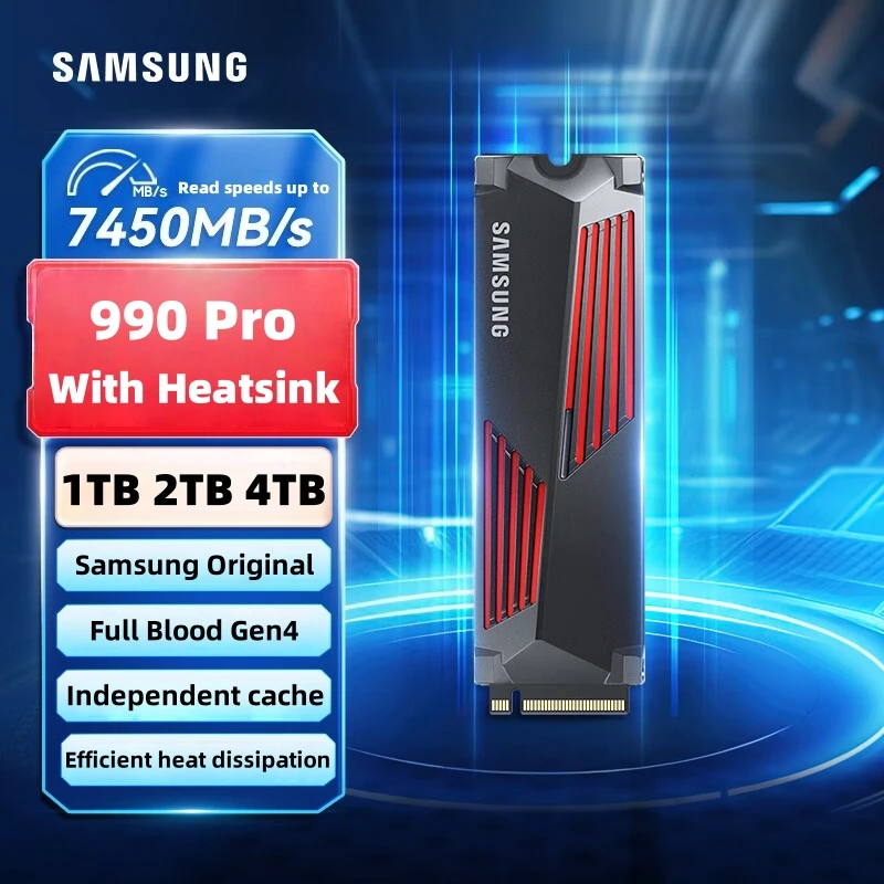 SSD Samsung 990 PRO con disipador de 8 TB: La mejor opción para almacenamiento de alto rendimiento en 2024