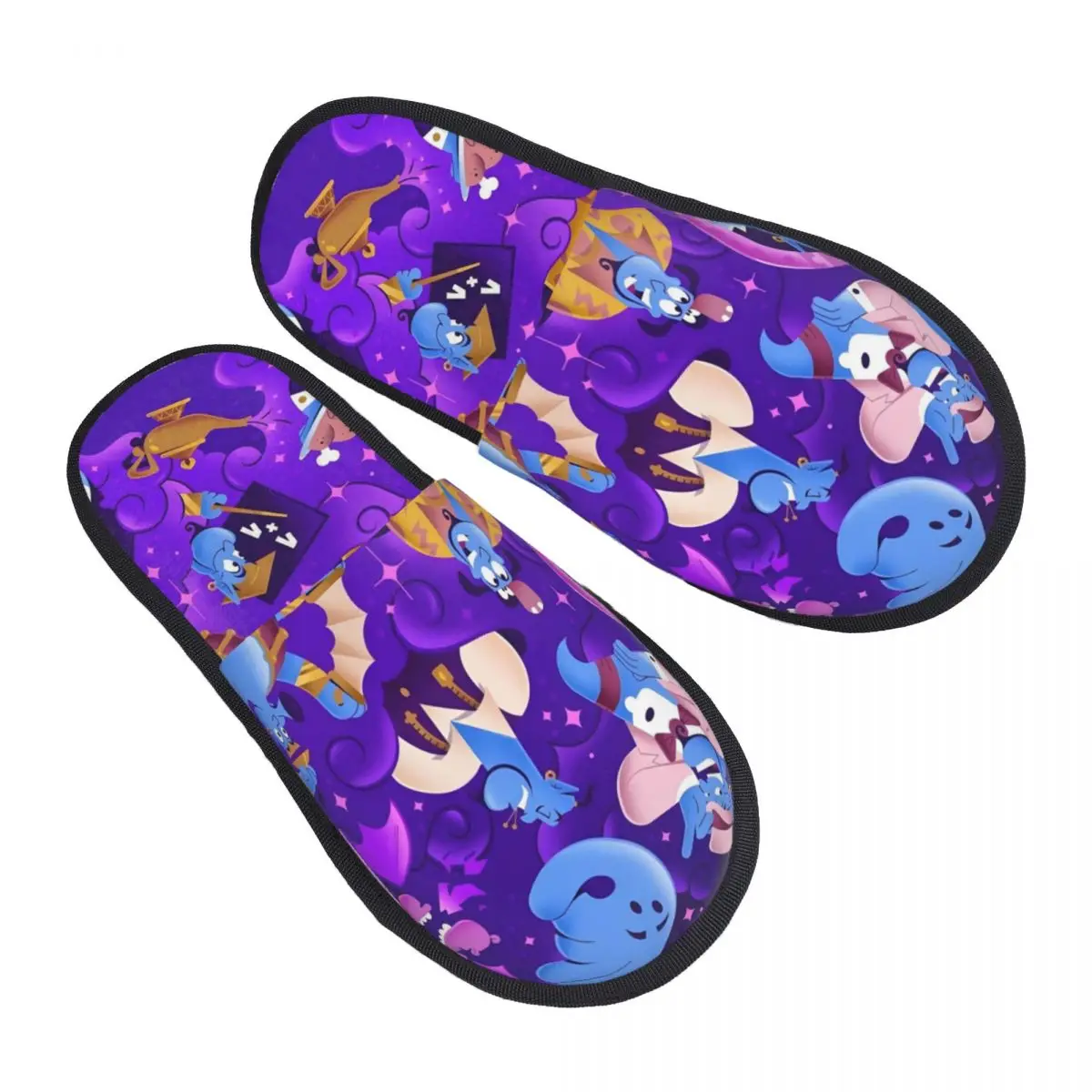 

Custom Aladdin House Slippers Women Cozy Memory Foam Musical Fantasy Film Slip On Spa Slipper Shoes