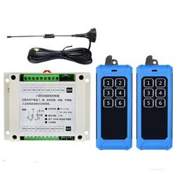 433mhz DC 12V 24V 36V 6 Channel RF Wireless Remote Control System Receiver Transmitter Universal power industrial 20-1000m