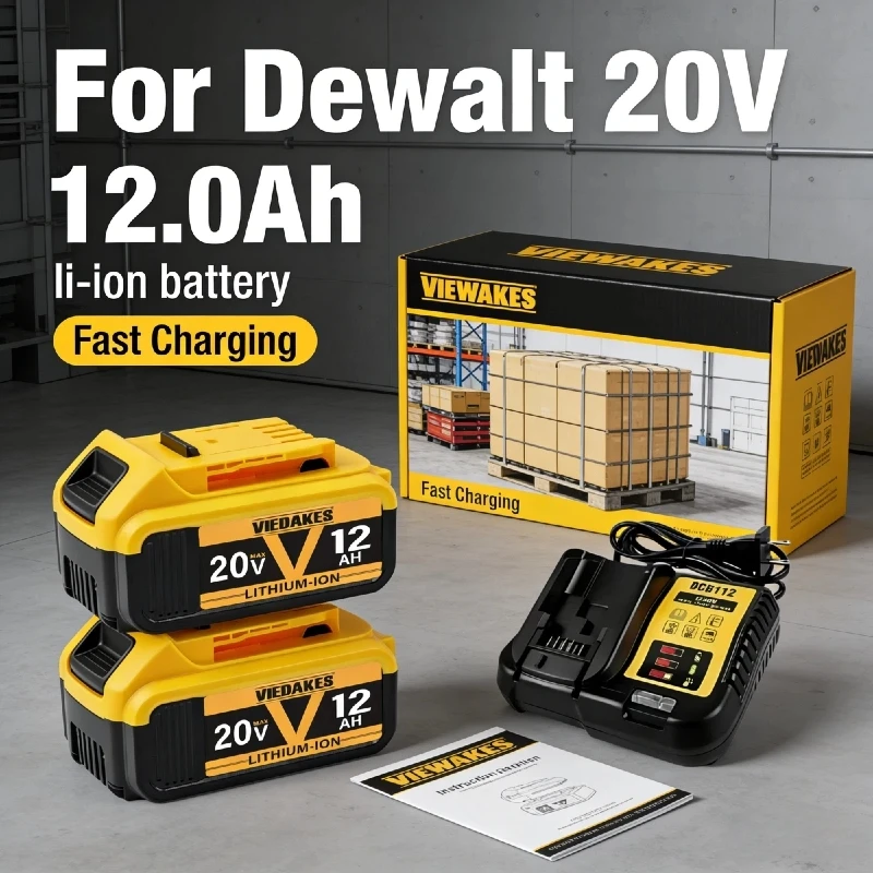 

20V lithium-ion battery, 10.0AH/12.0AH, suitable for DEWALT 20V battery DCB609, DCB184, DCB200 DCB204, DCB205, DCB206