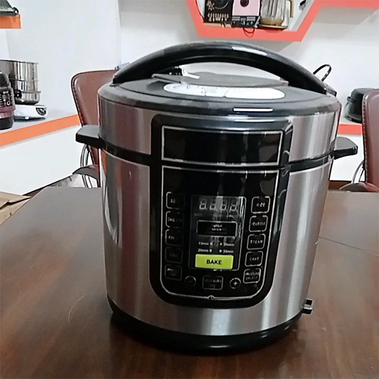 Professional Factory Hot Sale 6L Big Multifunction Stainless Steel Pot Pressure Cooker/