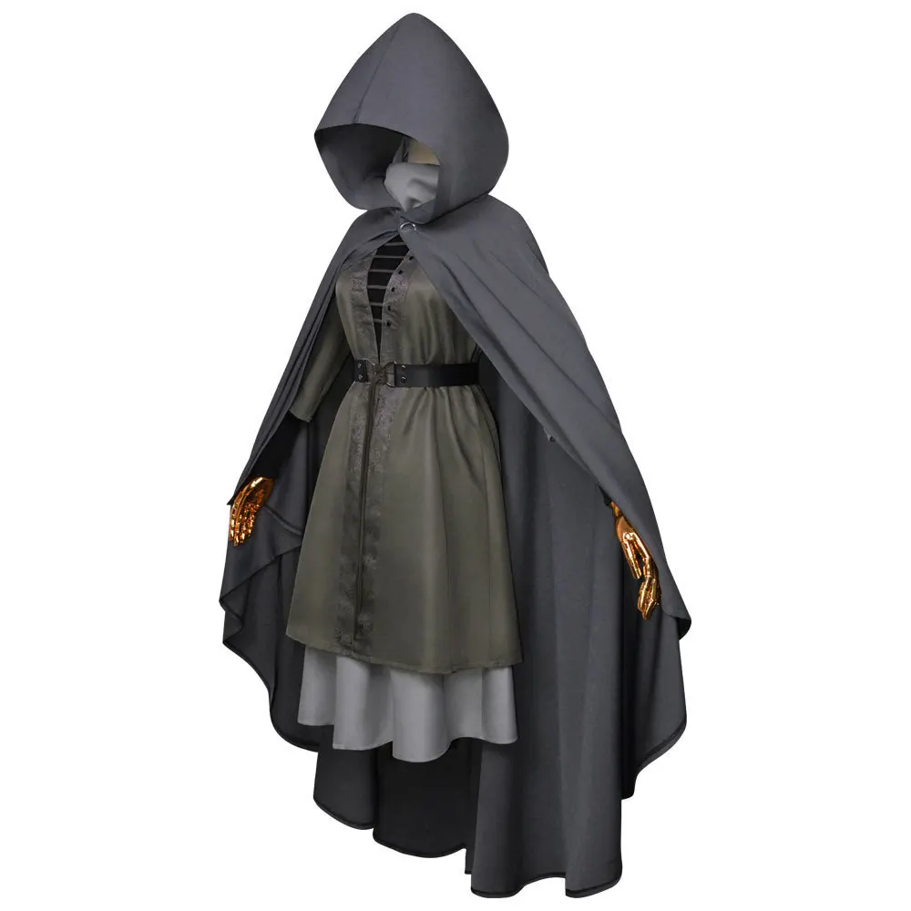 Melina Role-Playing Movie Game Traje para Mulheres, Traje de Natal, Carnival Party Cape, Wig Set, XS-XXXL