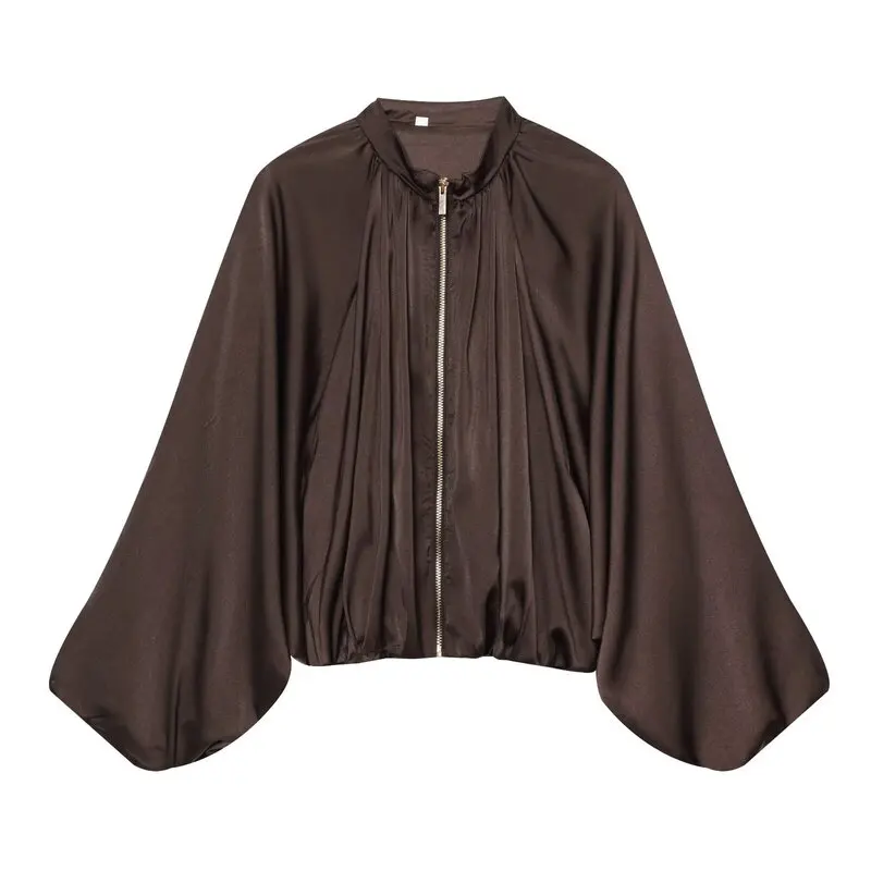 Spring 2026 Women's Bubble Long Sleeve Jacket Outerwear mid Waist Pants New Arrival Fashionable Casual Wear