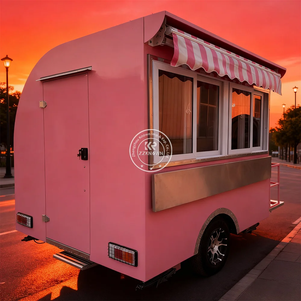 

DOT Approved Mobile Fast Food Trailer Concession Coffee Trailer Food Truck for Ice Cream Pancake for Sale