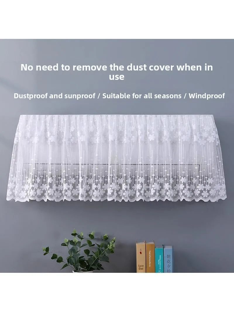 

Spring 2025 New Style Indoor Air Conditioner Dust Cover Full Wrap Knitted Cover Simple White Decorative Cover Home Dustproof