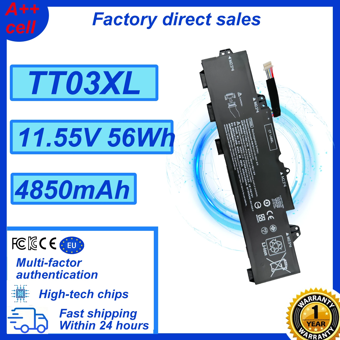 TT03XL 932824-421 933322-855 Laptop-Akku für HP EliteBook 755 850 G5 850 G6 ZBook 15U G5 G6 HSN-113C-5 HSTNN-LB8H TT03056XL