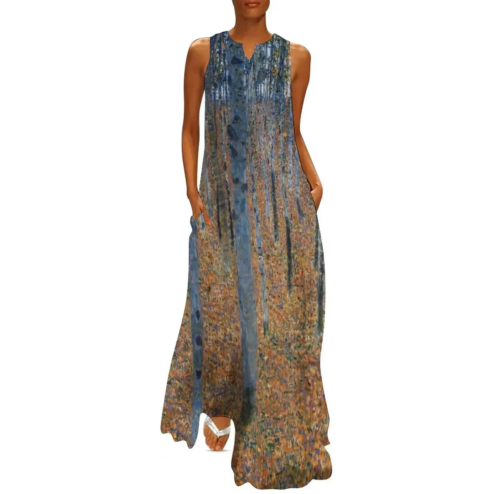 

Gustav Klimt - Beech Grove Long Dress dresses ladies 2025 summer evening dress Woman fashion loose women's dress