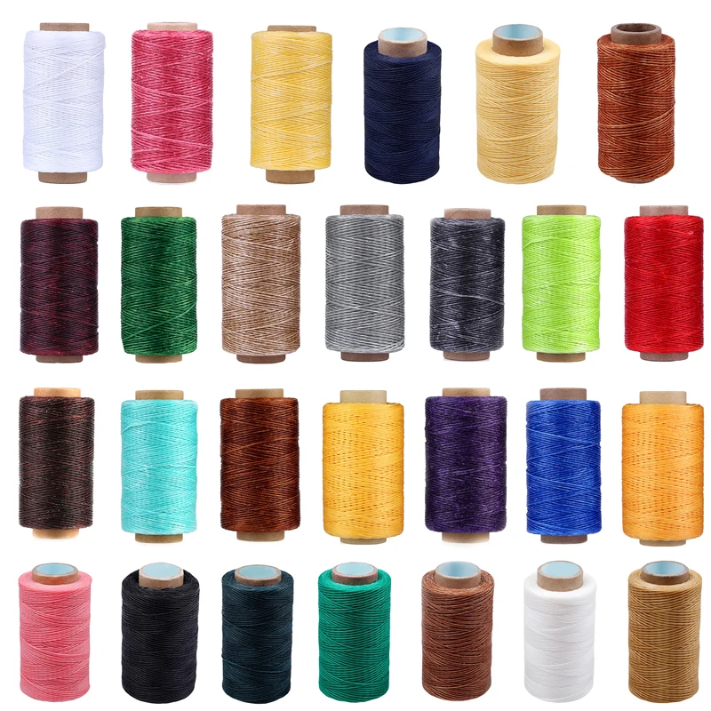 Fenrry Colorful 284Yards Leather Sewing Waxed Thread-Practical Long Stitching Thread for Craft DIY/Bookbinding/Shoe Repairing