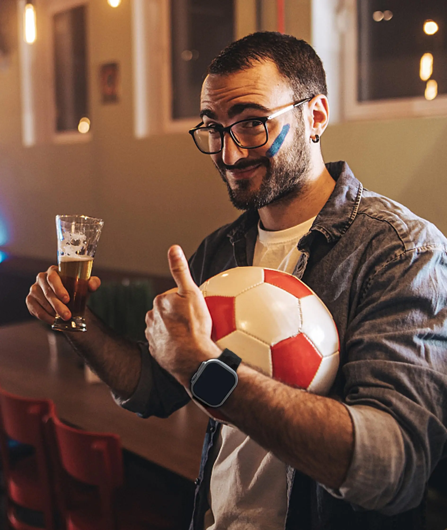 Apple Watch Ultra、iWatchシリーズ9/8/7/6/5/SE対応 スポーツシリコンストラップ 49mm/40mm/45mm/41mm/38mm/44mm フットボールブレスレット