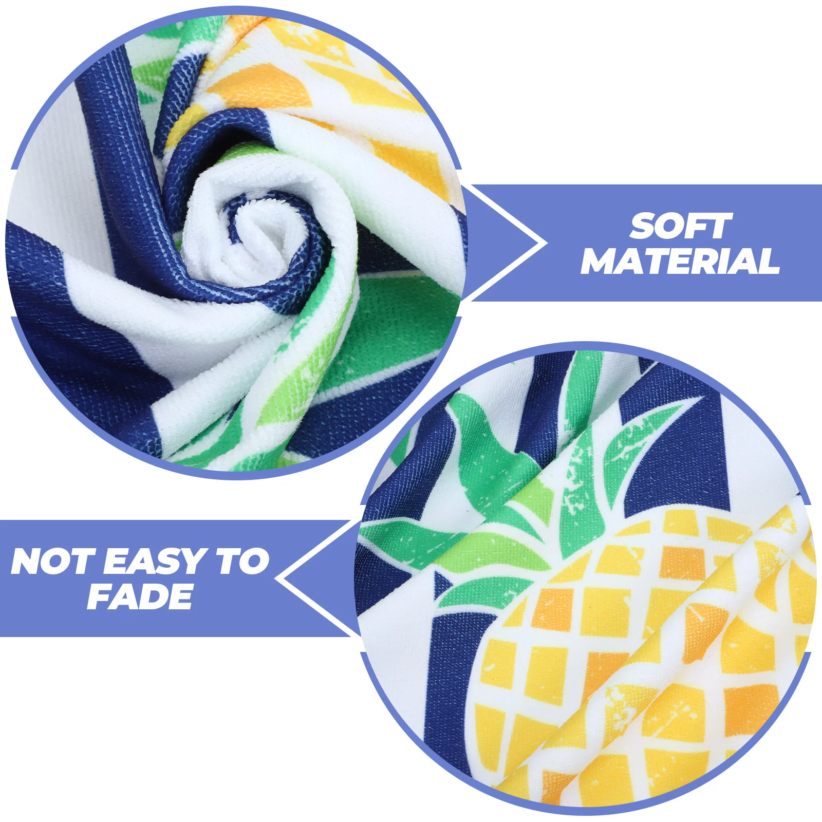 

Beach Towel Large Quick Drying Fruit Pattern Sand Resistant Travel Essential For Swimming Camping Yoga Outdoor Pool Use