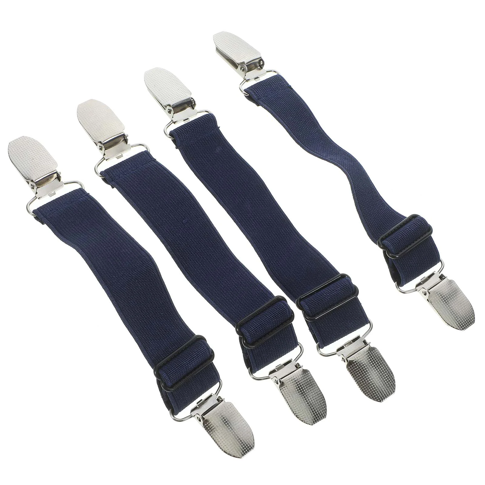 4 Pcs Mens Braces with Strong Clips Trouser Leg Car Holder Windproof Boot Motorcycle Riding and Women