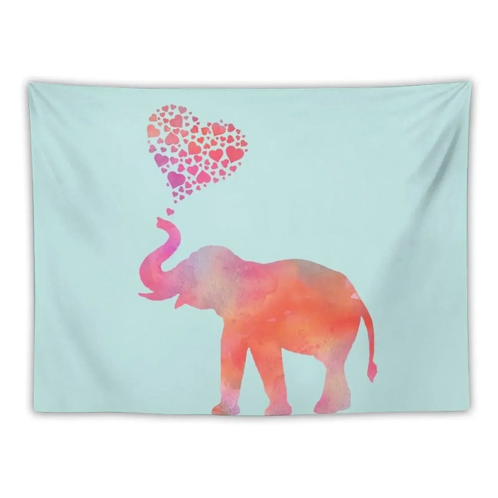 Elephant Love Tapestry Luxury Living Room Decoration Wall Tapestries Aesthetic Decoration Room Decorator Tapestry