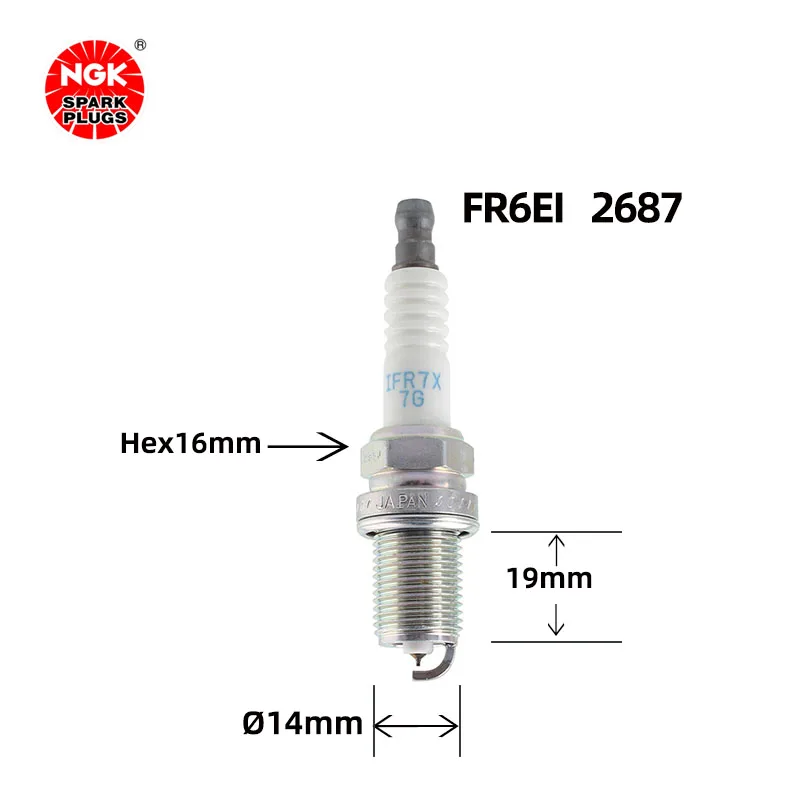 NGK Iridium Platinum Spark Plug IFR7X7G 91039 is suitable for the Encore Opel Merina Ceferi（4PCS)