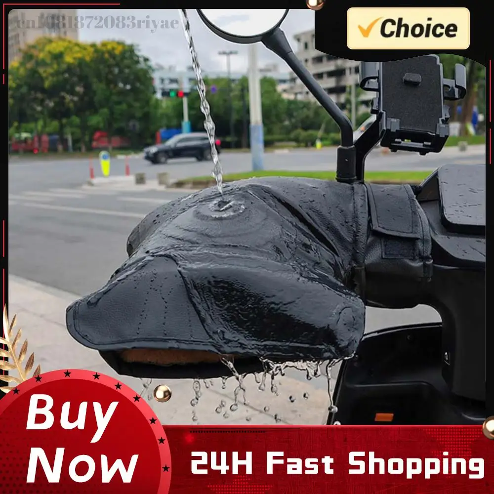 

Motorbike Heated Handle Grip Gloves 3 Levels Setting Motorcycle Heating Warm Muffs Reflective for Bicycle MTB Motorcycle Scooter