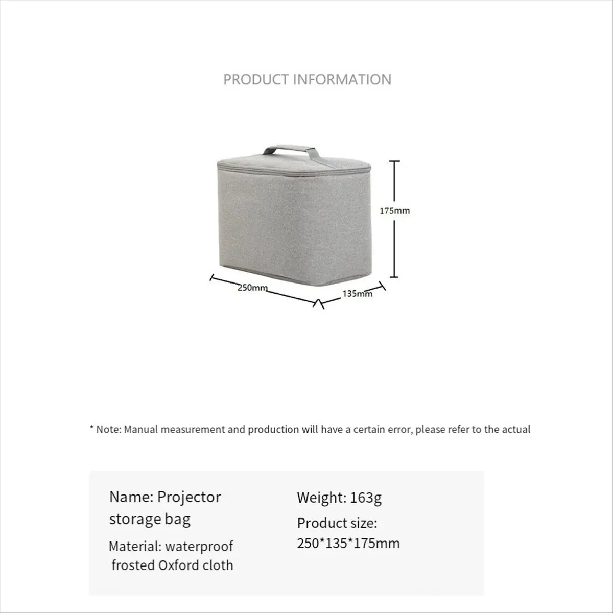 【SPECIAL OFFER】For HY320 Projector Bag Portable Protective Storage Case Travel Carry Projector Bag Portable Large Capacity Stora