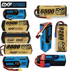 DXF-batería Lipo 4S 6S, 14,8 V, 15,2 V, 22,2 V, 5200mAh, 6200mAh, 6500mAh, 7000mAh, 8000mAh, 8400mAh, 9200mAh, para tanque de Buggy de coche teledirigido