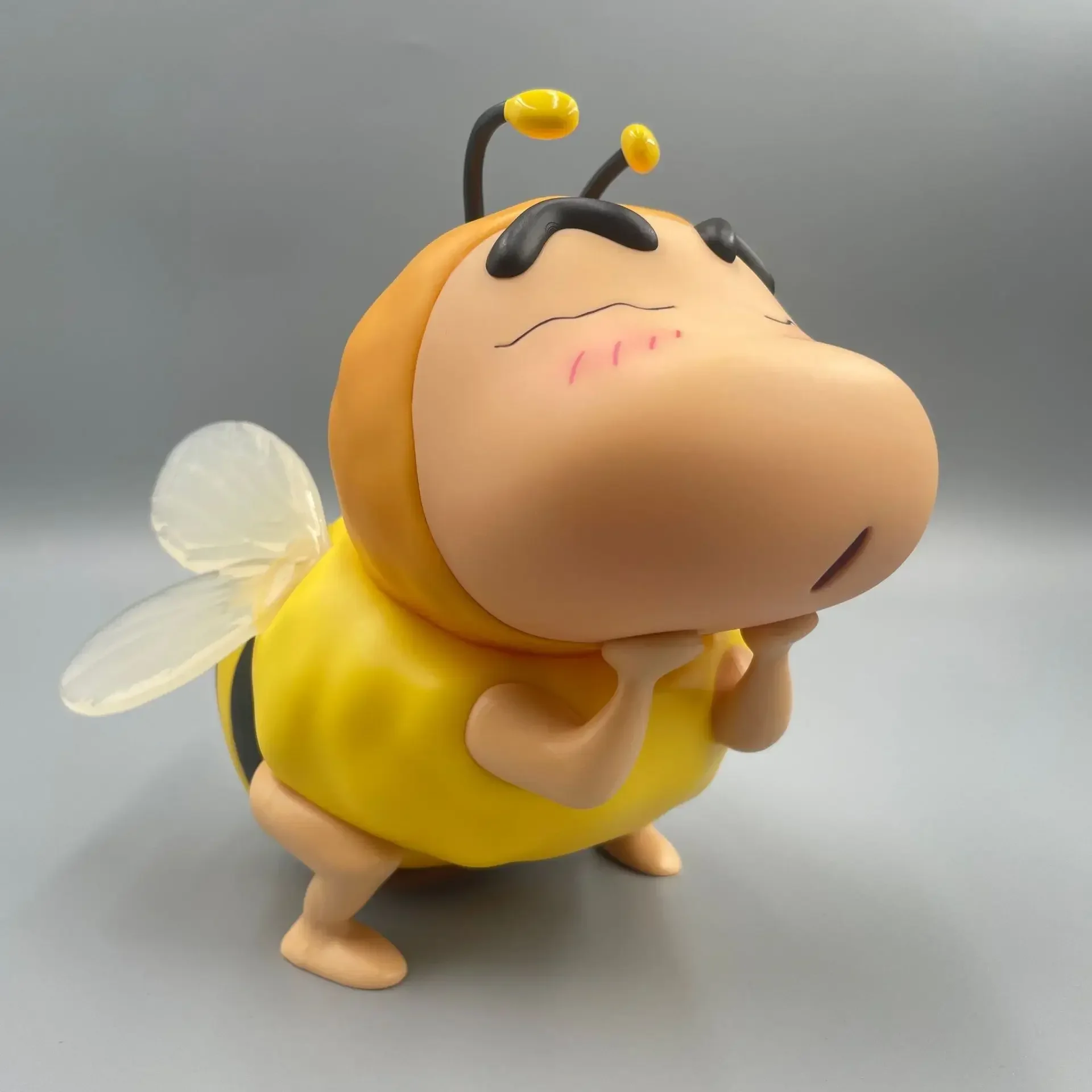 14cm Crayon Shin-Chan Figure Luminous Nohara Shinosuke Cosplay Bee Action Figurine Pvc Model Statue Doll Toys Festival Gift