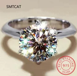 1-5CT Moissanite Ring VVS1 Lab Diamond Solitaire Ring For Women Engagement Promise Wedding Band Jewelry