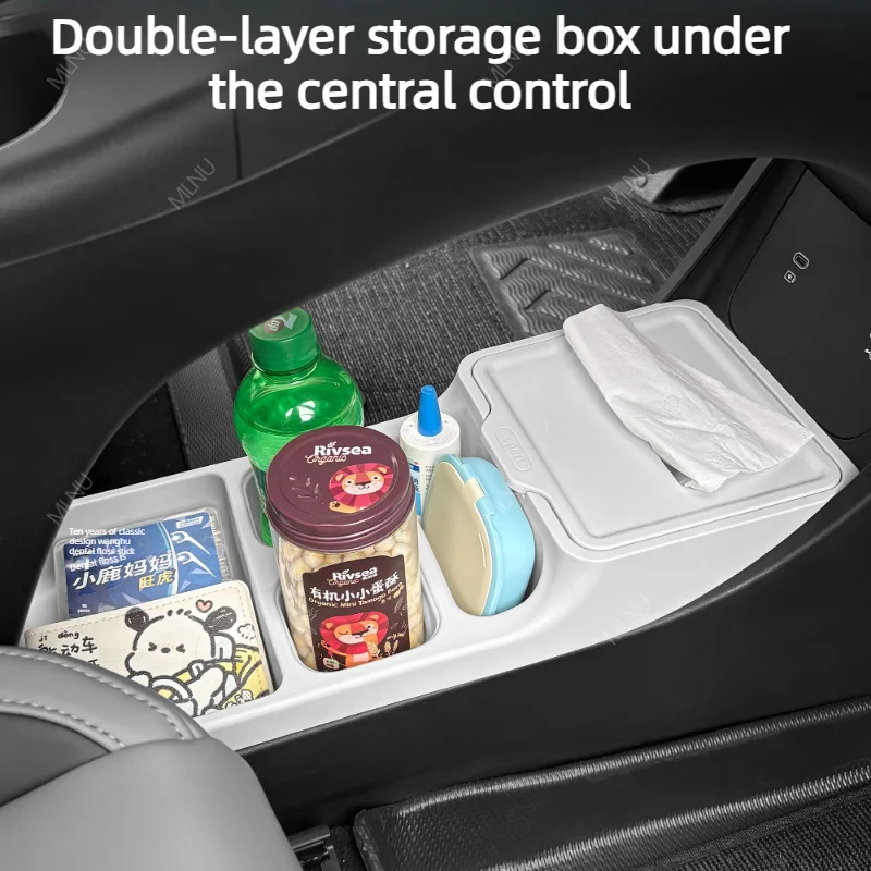 Center Console Organizer For Geely EX2 E2 Proton eMas 5 2026 2025 Accessories TPE Waterproof Anti-Slip Shockproof Age-Resistant
