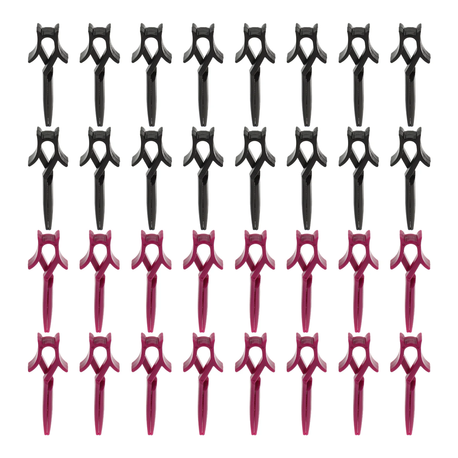 

1 Set Salon Hairdressing Clips Perm Styling Tools For Thick Hair Lightweight Sectioning Accessories Cross Clip Heat Resistant