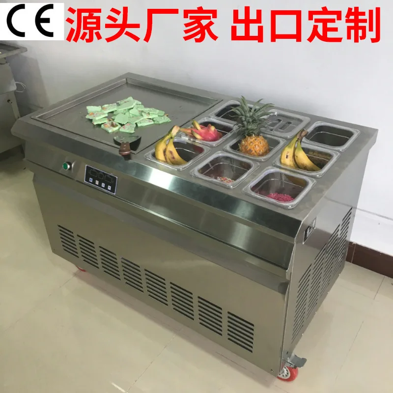 

Zhuofu Smart Dafang Pot with Nine Barrels Fried Ice Machine Thai Fried Ice Cream Roll Yogurt Machine, Thai Ice