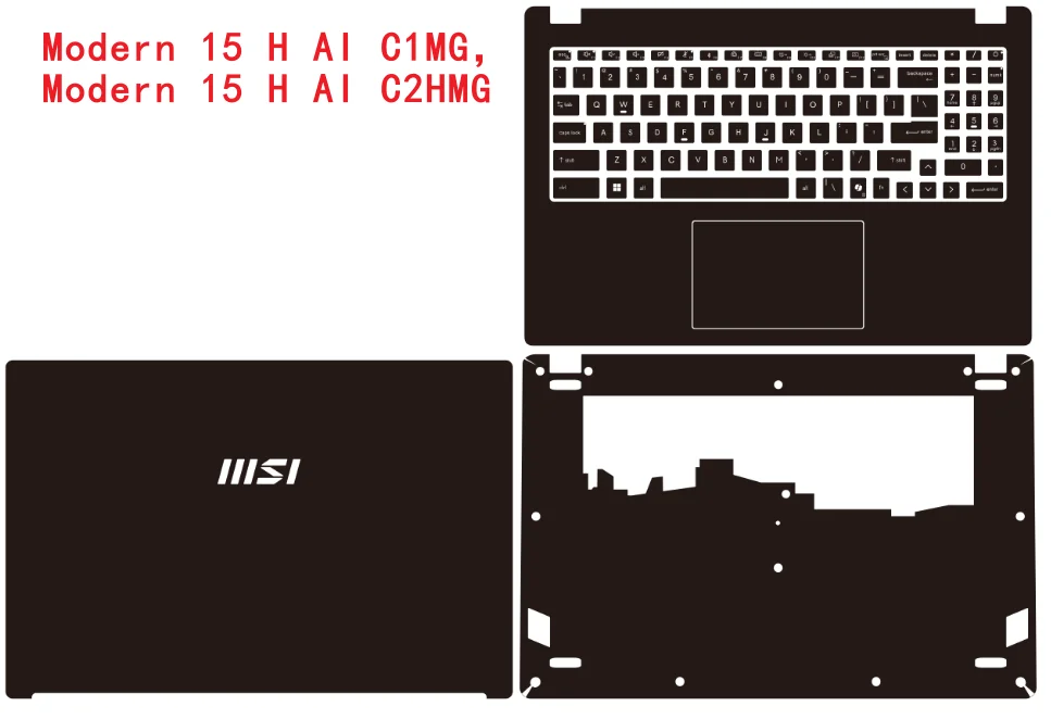 

Full Body Laptop Vinyl Decal Cover Sticker Skin For MSI Modern 15 H AI C2HMG C1MG B13M Modern 15 A10RB A11M B11M B12M B13M B7M