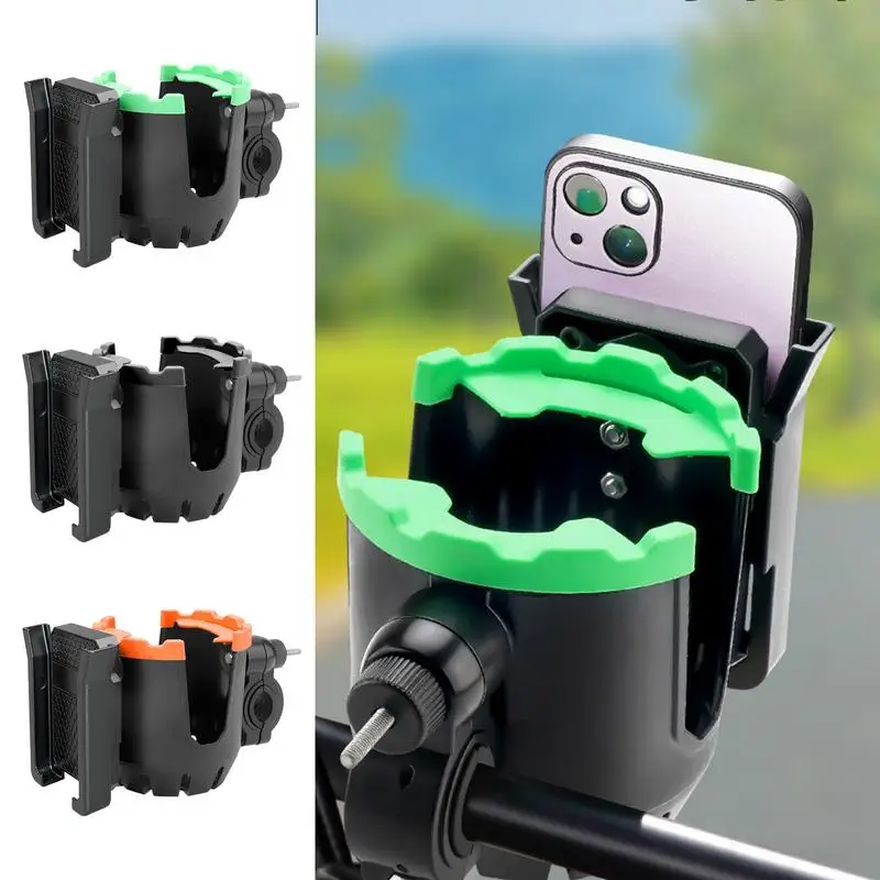 

Motorcycle Cup Hold​er Phone Mount Water Bottle Holder Cell Phone Holder Water Bottle Holder 2In1 Handlebar & Frame Drink Holder