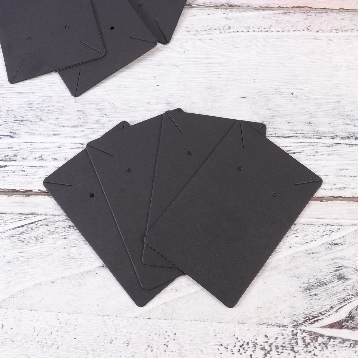 

50Pcs Kraft Paper Packaging Display Cards for Jewelry 100 Paper Earring Cards 100 Opp Bags Flat Eco-Friendly Holder Standout