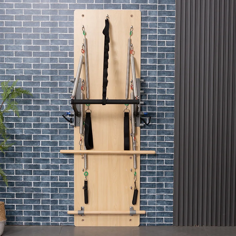 Equipment exerciseome Gym Pilates Wall Hanging yoga Slimming Bidirectional Sliding Rail Wall Training Pilates Reformer Fitness