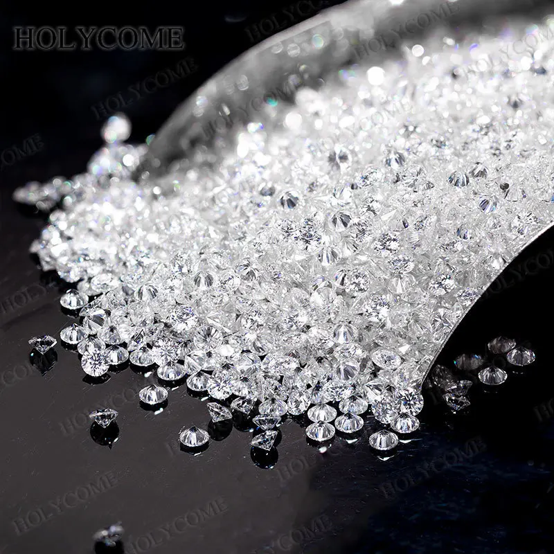 

Newest Melee Loose Stones Round Cut Lab Grown Diamond DEF Color 0.9mm~3mm Sizes HPHT VS-VVS Top Beads Accessories Making DIY