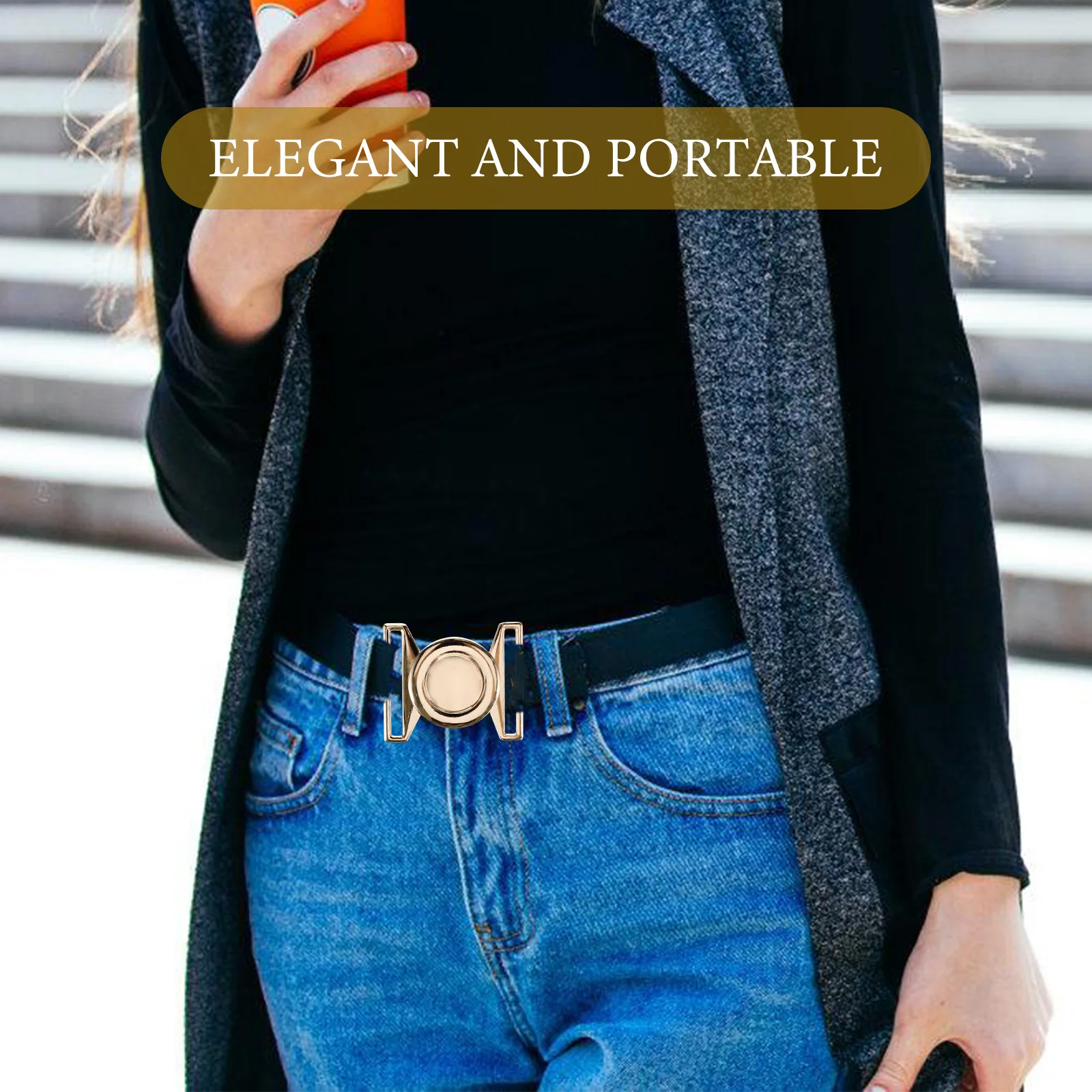2 قطعة مشبك تبديل ذهبي قفل معدني متين للمناسبات الرسمية غير الرسمية الملابس حزام خصر مشبك إغلاق معدني ل المعطف #5