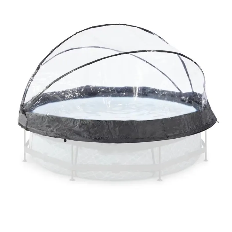 Competitive Price Retractable 16ft Round Swimming Pool Dome Cover Outdoor Swimming Pool Enclosure Cover for Backyard Public Pool
