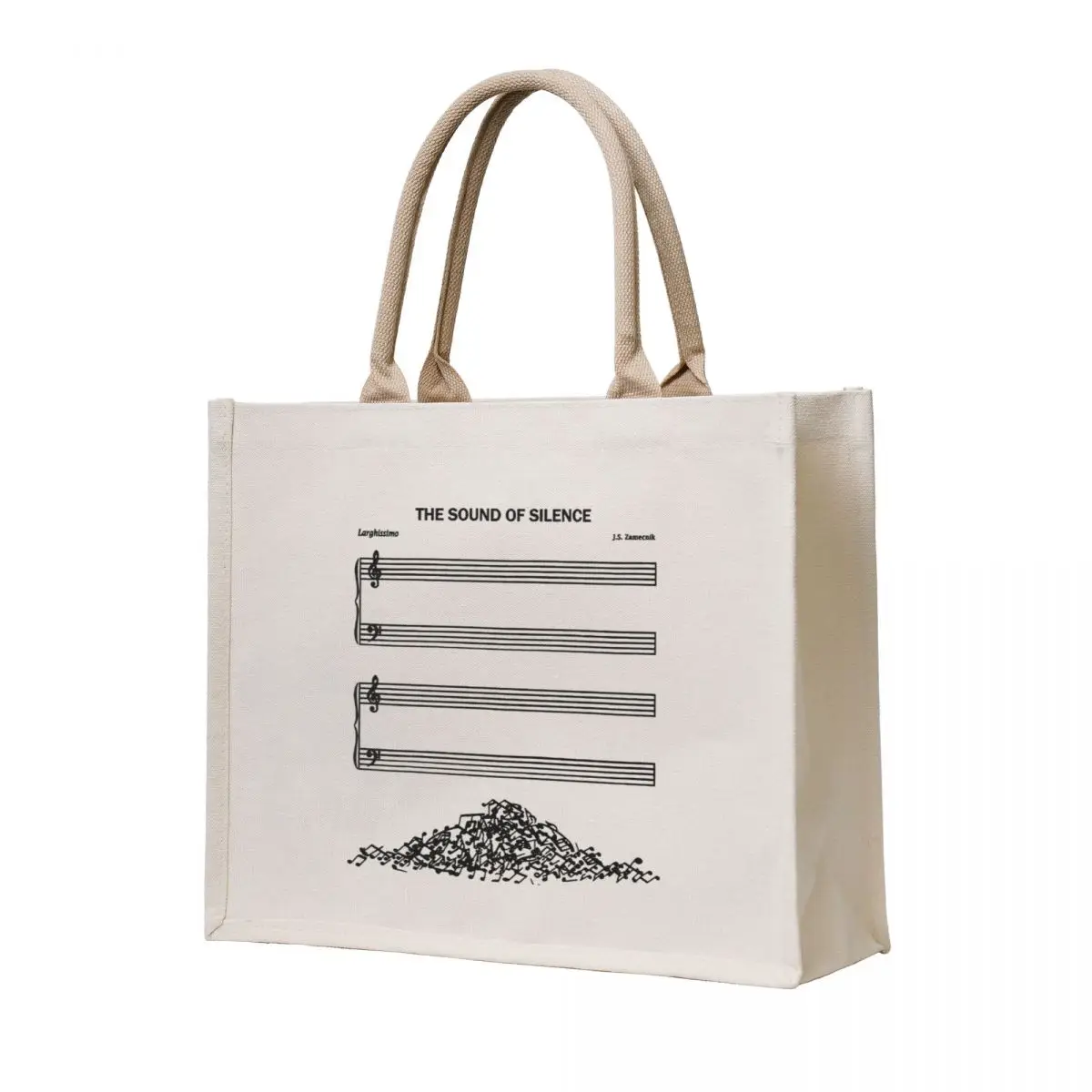 

The Sound Of Silence music sheets Tote Bag Canvas the tote bag Candy bags shopper bags for women