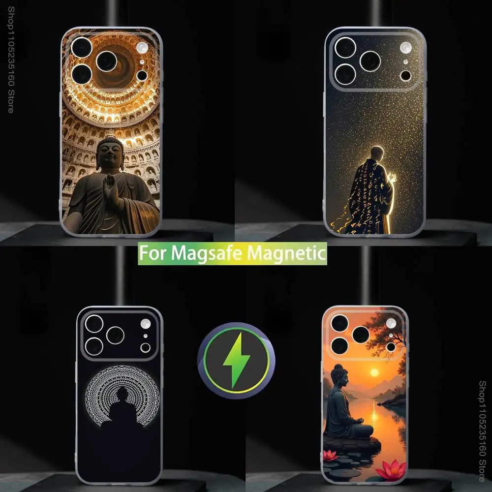 

Buddha Art Belief PatternS For iPhone 17,16,15,14,13,12,11,Pro,Max,Plus,Mini,SE4,E Magnetic For Magsafe Wireless Phone Case