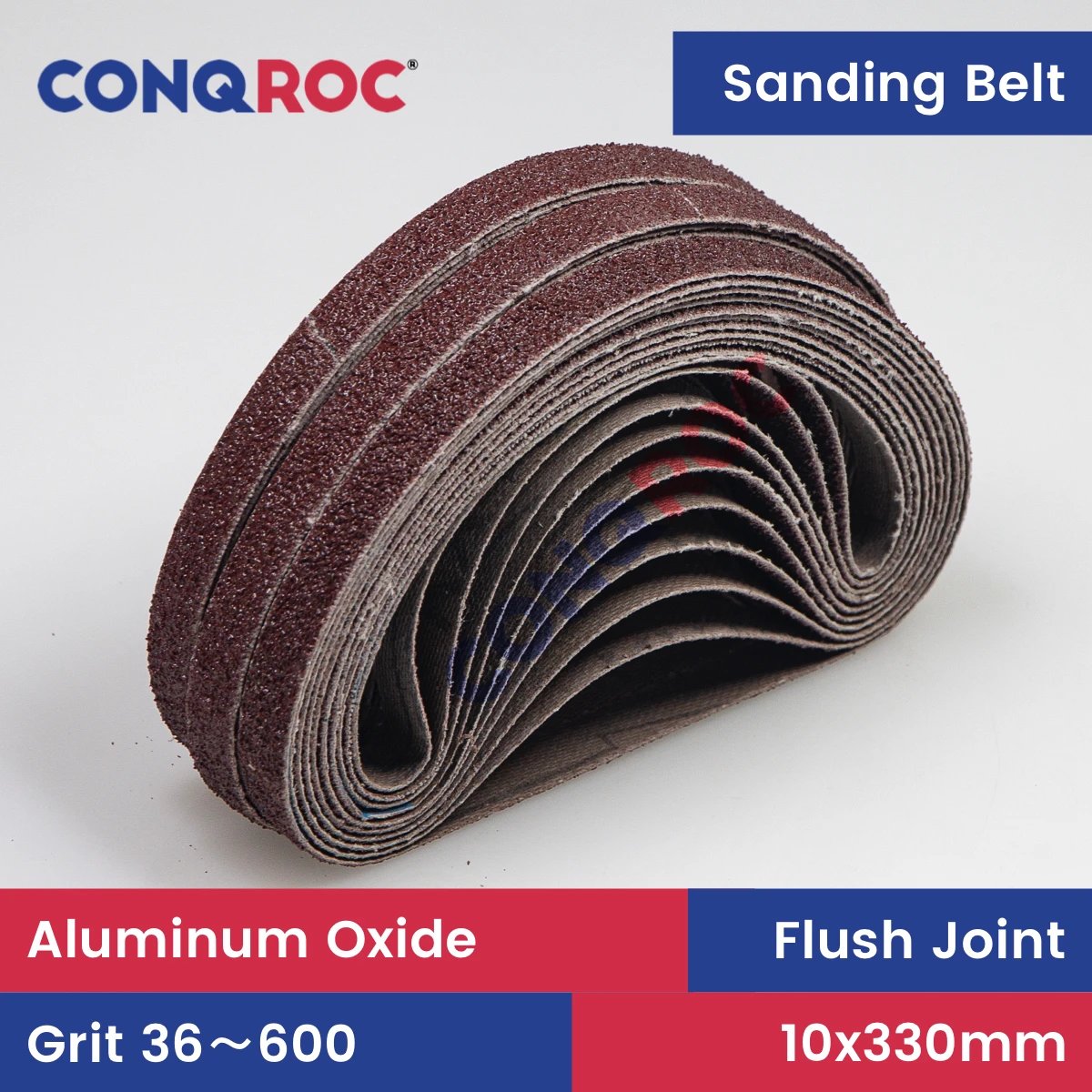 

30 Pieces 10x330mm Sanding Belts Aluminum Oxide 3/8"x13" Abrasive Belts P36~600