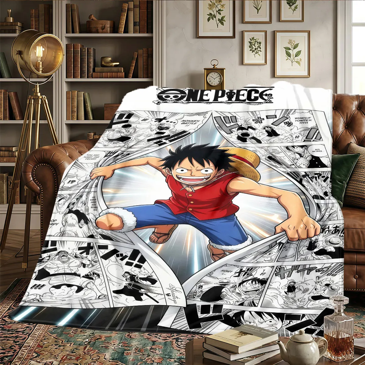 One Piece Patterns Home Blanket Suitable For All Seasons for Naps Bedrooms Naps Warmth and Comfort Birthday Gifts -HE30