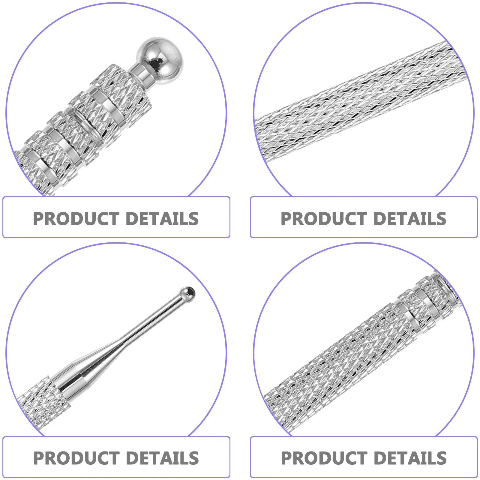 

2Pcs Ear Point Massager Acupuncture Point Rod Lightweight Compact Facial Massage Stick Pain Soreness Relief Tool