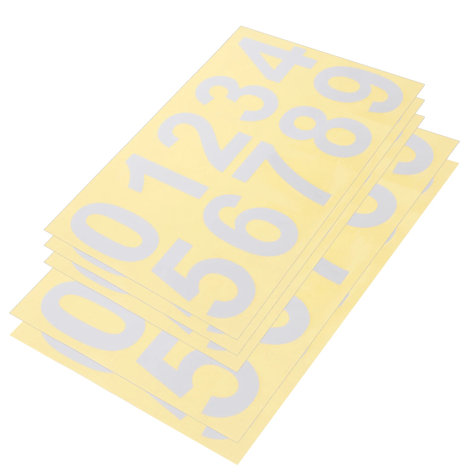 

5Pcs Reflective Mailbox Numbers Decals Self Adhesive 0-9 for Outdoor Address Sign Visibility Night Safety Mail Box Numbers