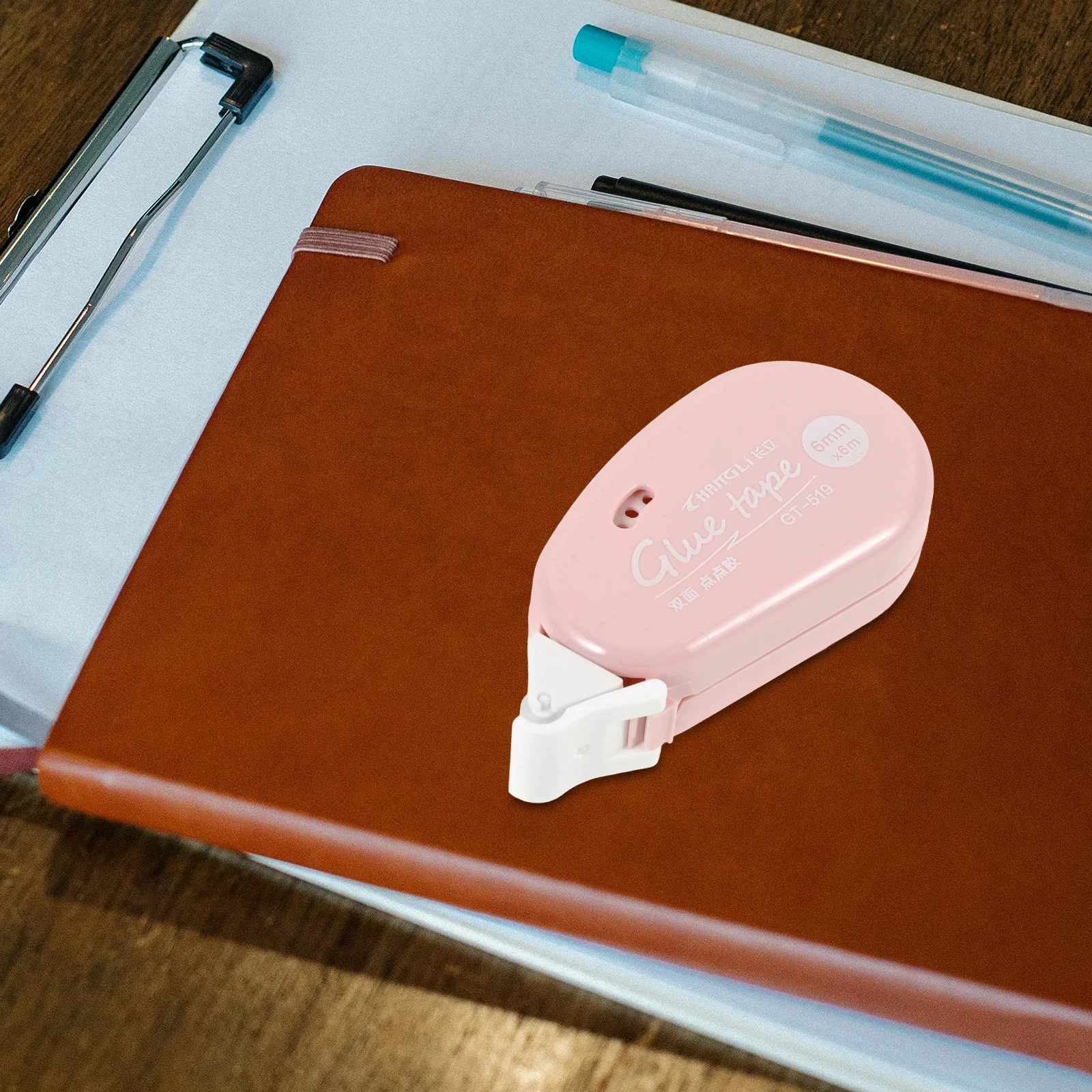 4 Buah Rol Perekat Scrapbook untuk Kerajinan Tangan, Rol Pita dengan Dispenser, Daya Rekat Kuat