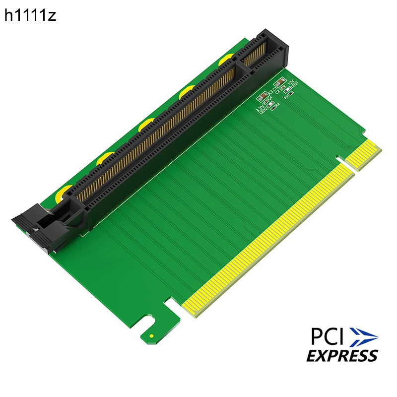 NEW PCIE X16 Male to Female Connector PCI Express 16X 3.0 Reverse Converter PCI-E X16 Expansion Card Riser 61.8mm for 2U Desktop