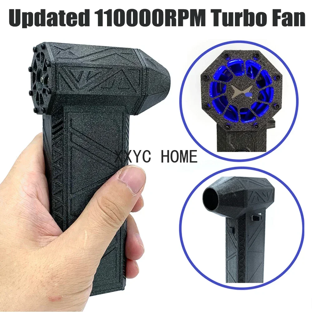 

Updated Brushless Turbo Fan 110000RPM High Power Jet Fan Stepless Speed Air Duster Type-C PD Fast Charge Dust Blower Air Blower