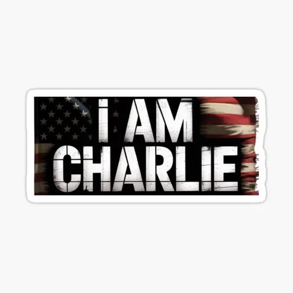 I Am Charlie  5PCS Stickers for Stickers Print Anime Cartoon Laptop Home Window Car Kid Decorations Water Bottles Cute Bumper