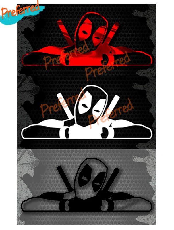 Character Deadpool Style Decal Funny Car Truck Vinyl Sticker JDM Window Decal Car Styling Decal PVC