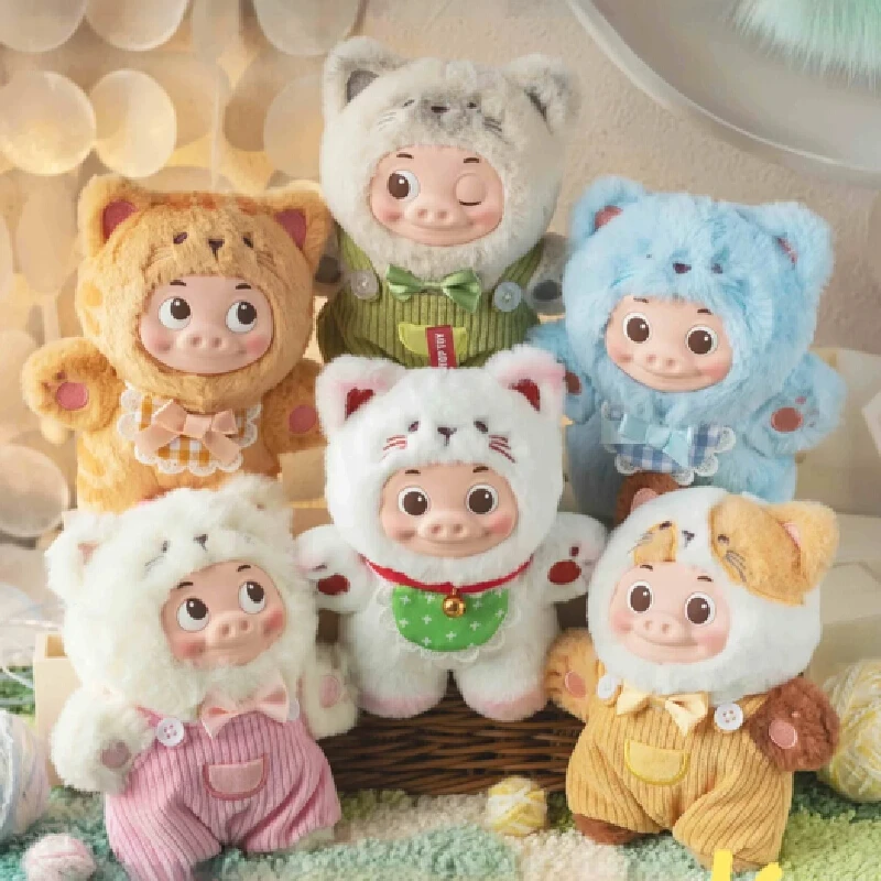 

Подлинная виниловая слепая коробка с милой свиньей Lazhuzhu Ggbond Piggy Series Mystery Box, милая кукла, сумка, подвеска, подарки для девочек, коллекционная фигурка